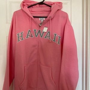 Large Pink Hawaii Hoodie (NWT)